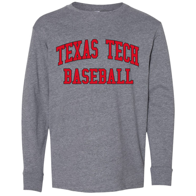LAT Apparel Baseball Athletic Youth Long Sleeve Tee