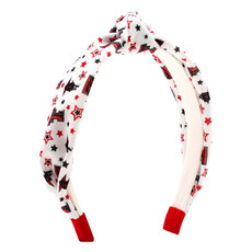 College Star Print Knot Youth Headband