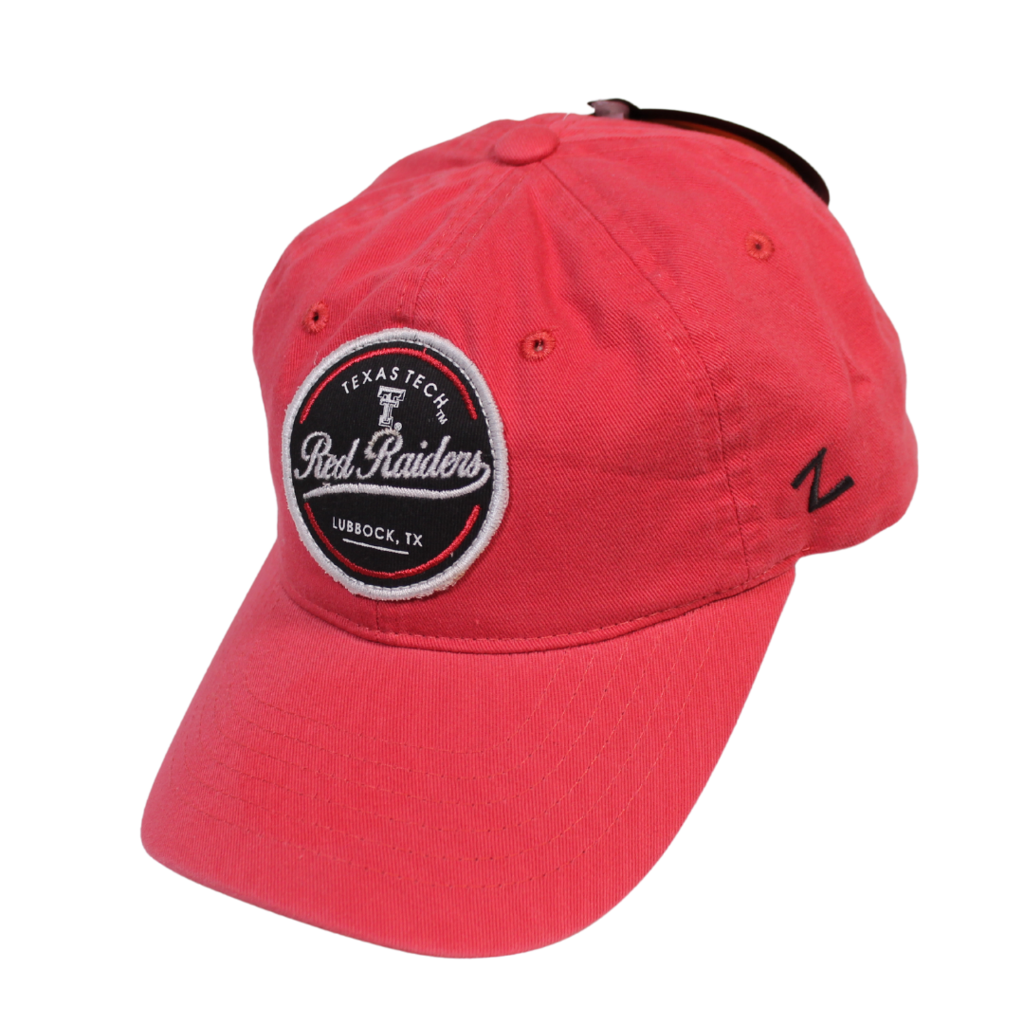 Zephyr Ladies Round Patch Red Raider Adjustable Cap