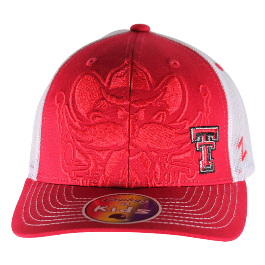 Zephyr Zephyr Raider Red Youth Trucker Cap