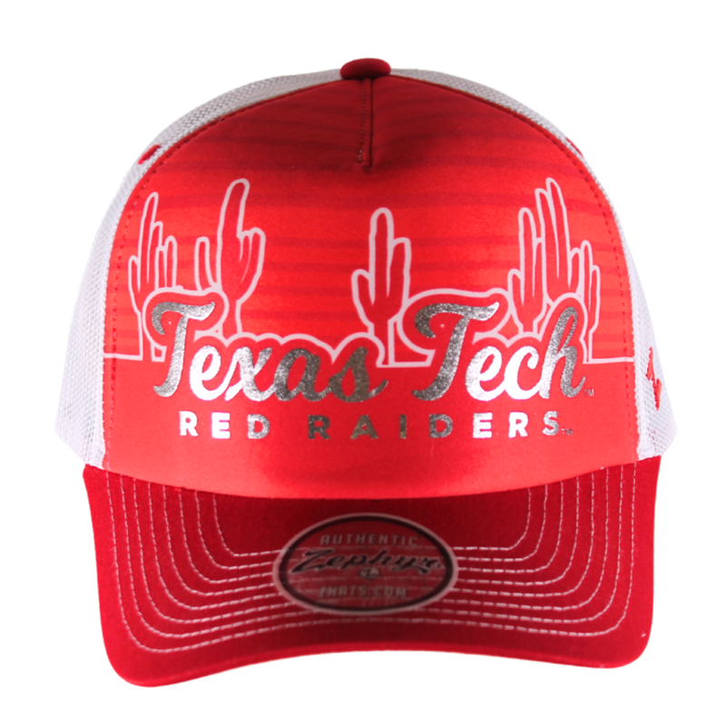 Zephyr Cactus Red Foam Trucker Cap