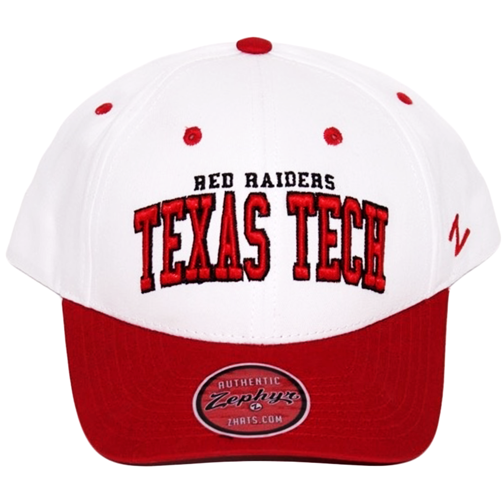 Zephyr Zephyr Broadway White/Red Arch Structured Cap