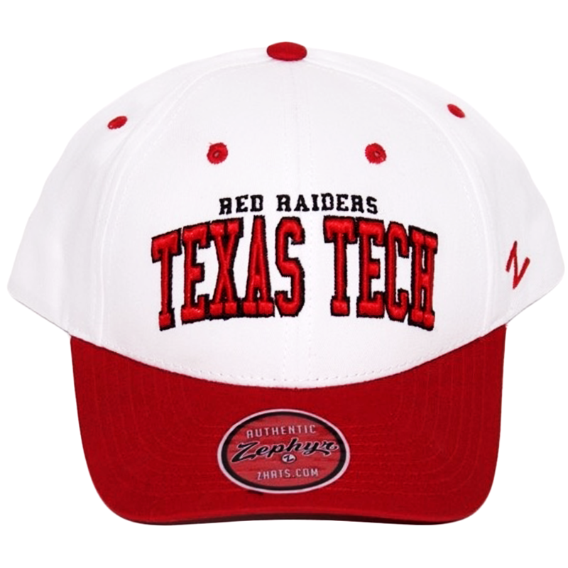 Zephyr Broadway White/Red Arch Structured Cap