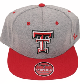 Zephyr Zephyr Stature Polo Knit Flatbill - Grey/Red