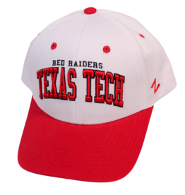 Zephyr Zephyr Broadway White/Red Arch Structured Youth Cap