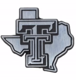 AMG Auto Emblem Lonestar Pride Brushed Chrome