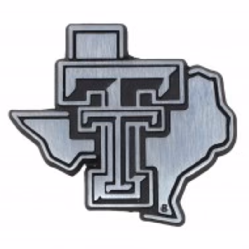 AMG Auto Emblem Lonestar Pride Brushed Chrome