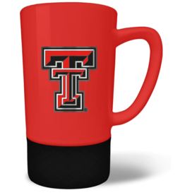 Jump 16oz Red Coffee Mug with Black Grip