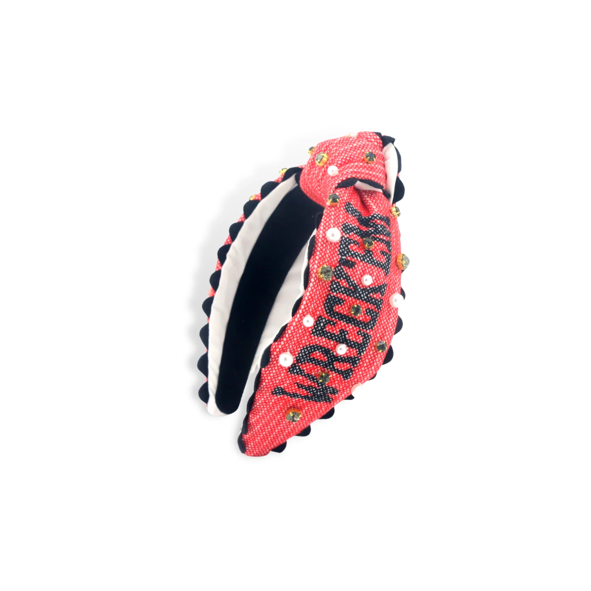 Brianna Cannon Child Size Cross Stitch Beaded Red Headband The Matador