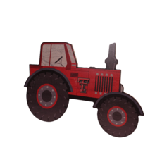 Double T Tractor 12" Cut Out Sign