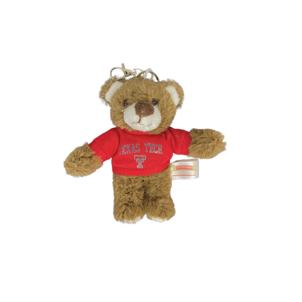 Shaggy Bear Keychain 4"