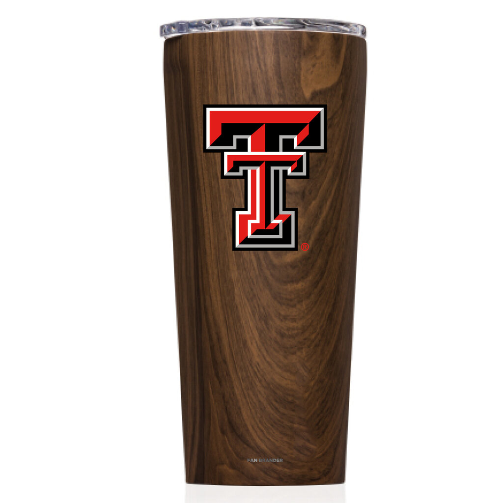 Branded Logistics Corkcicle Walnut Wood 24 Oz Tumbler - Double T