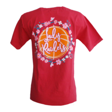 Lady Raider Floral Wreath Short Sleeve Tee
