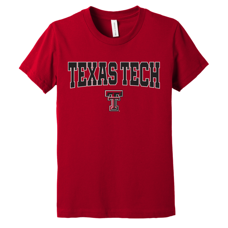 Bella Canvas Arched Double T Youth Short Sleeve Tee