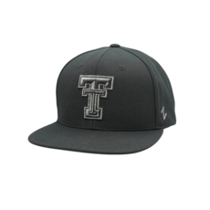 Zephyr Tungsten Grey Logo Black Flatbill Cap