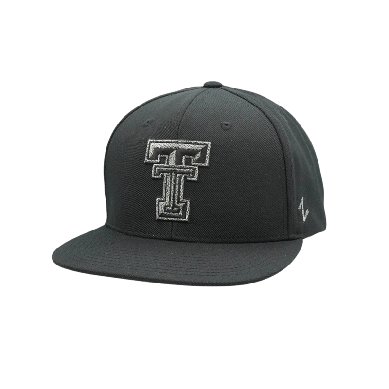Zephyr Zephyr Tungsten Grey Logo Black Flatbill Cap