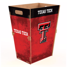 Double T Wooden Trash Bin