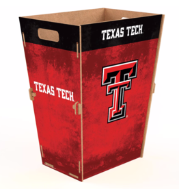 Double T Wooden Trash Bin