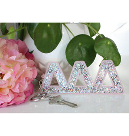 Sorority Shop Tri Delt Glitter Keychain