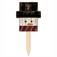 Snowman Head Yard Stake