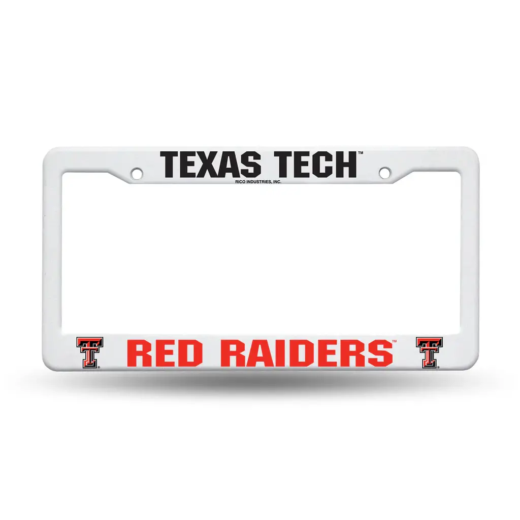 Plastic White License Plate Frame