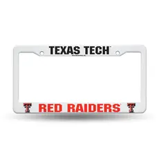 Plastic White License Plate Frame
