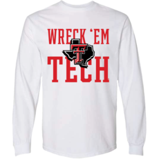Gildan Wreck Em LoneStar Long Sleeve Tee
