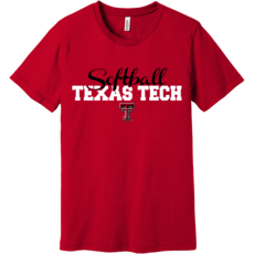 Canvas Cursive Softball Short Sleeve Tee