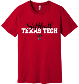 Canvas Cursive Softball Short Sleeve Tee