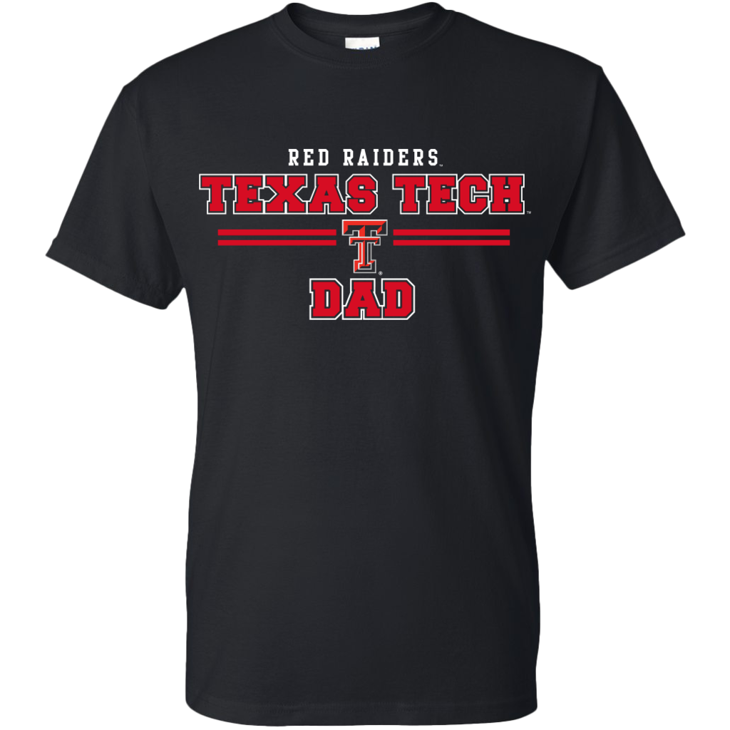 Gildan Texas Tech Double Stripe Dad/Grandad Tee
