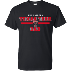 Gildan Texas Tech Double Stripe Dad/Grandad Tee