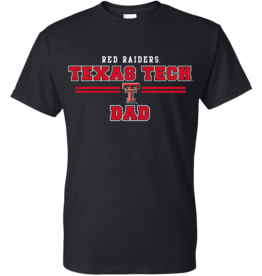 Gildan Texas Tech Double Stripe Dad/Grandad Tee
