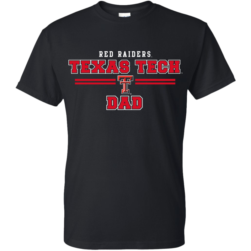 Gildan Texas Tech Double Stripe Dad/Grandad Tee