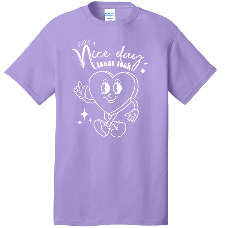 Port & Co Nice Day Hearts Short Sleeve Tee