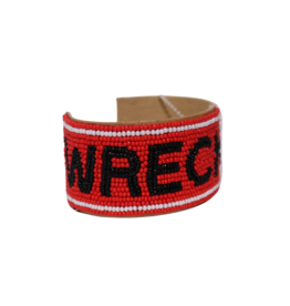 Wreck 'Em Beaded Cuff Bracelet
