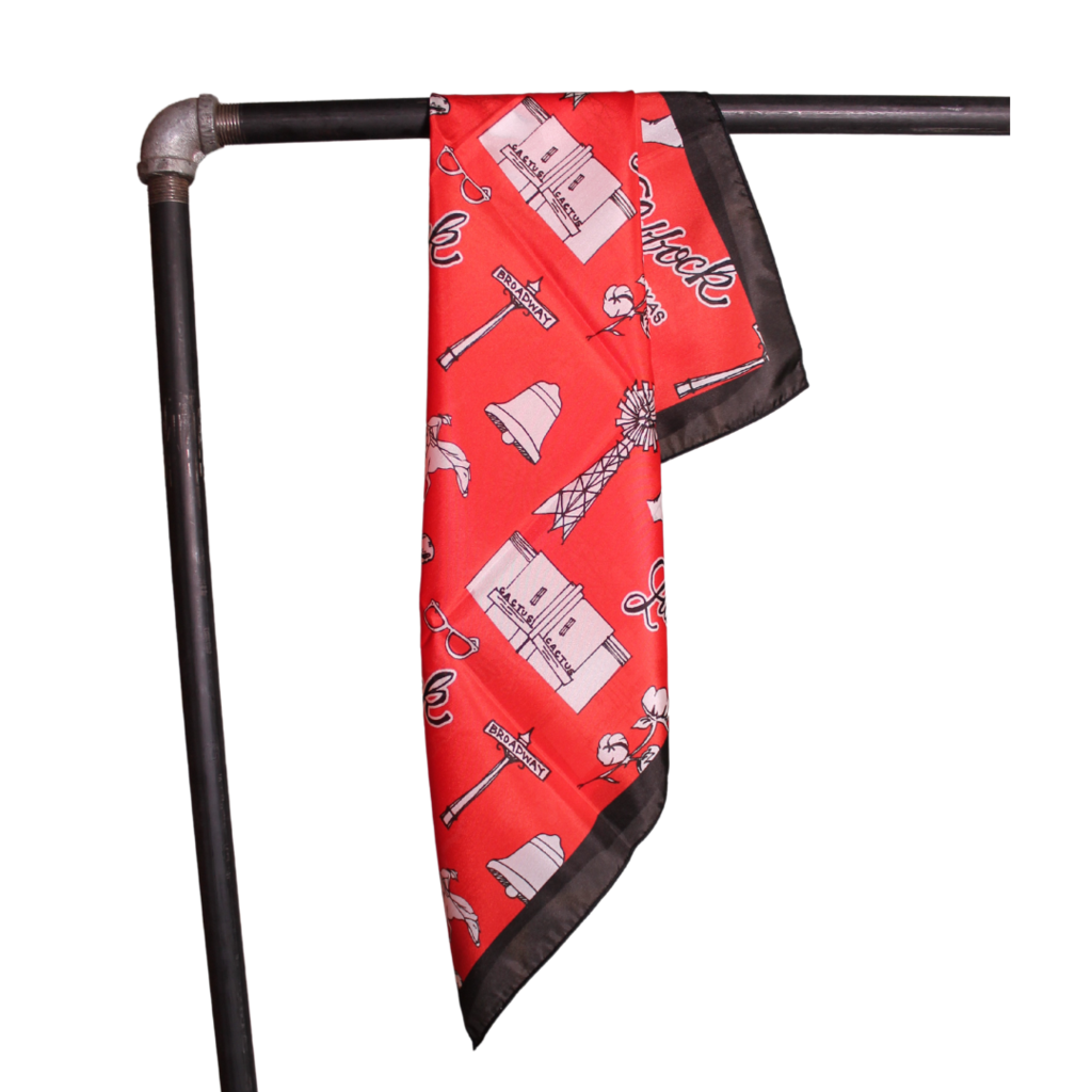 College Town Toiles College Town Toiles Lubbock Silk Scarf