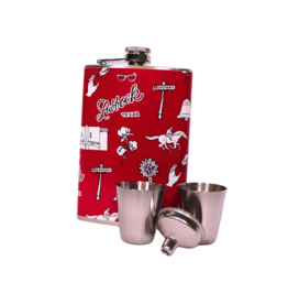 College Town Toiles Lubbock Toile Flask Set