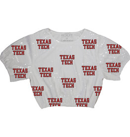 KickOff Co Sequin Repeat Crop Shirt