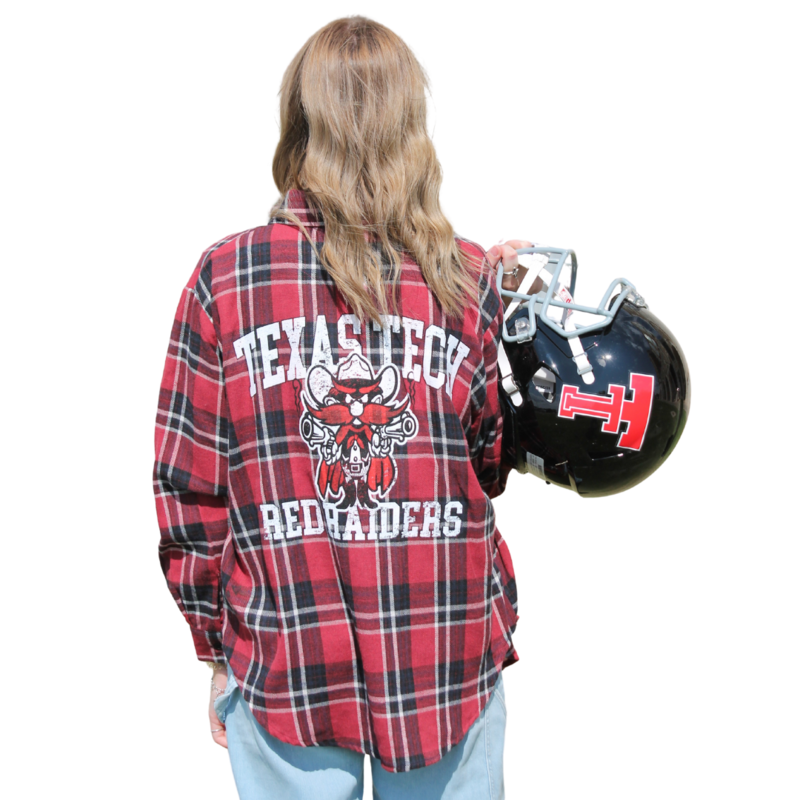 Gameday Social Raider Red Varsity Plaid Shirt