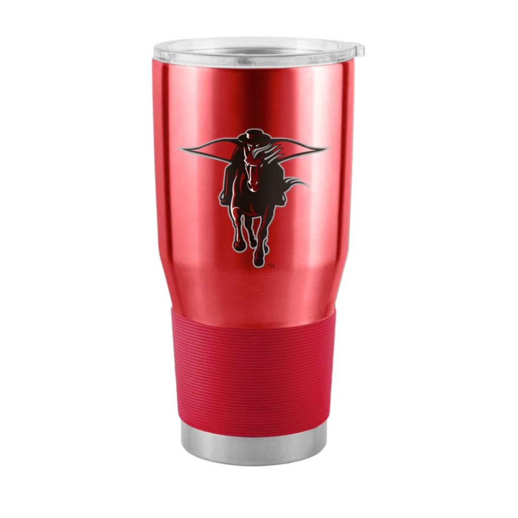 Masked Rider Stainless Tumbler with Grip - 30 oz Red