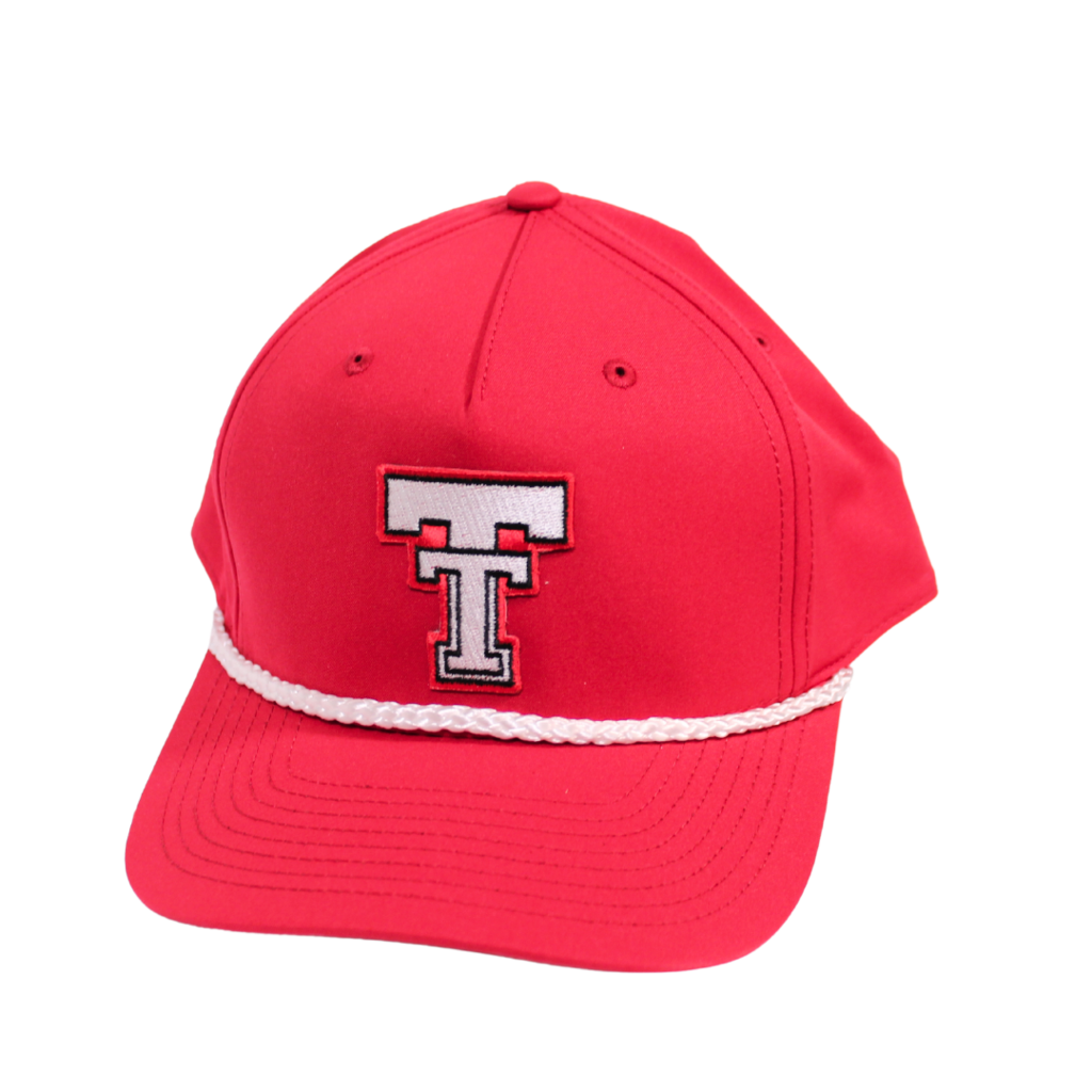 Snapback Classic Rope Patch Cap - Red
