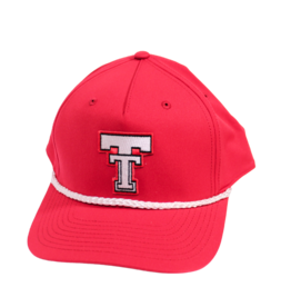 Snapback Classic Rope Patch Cap - Red