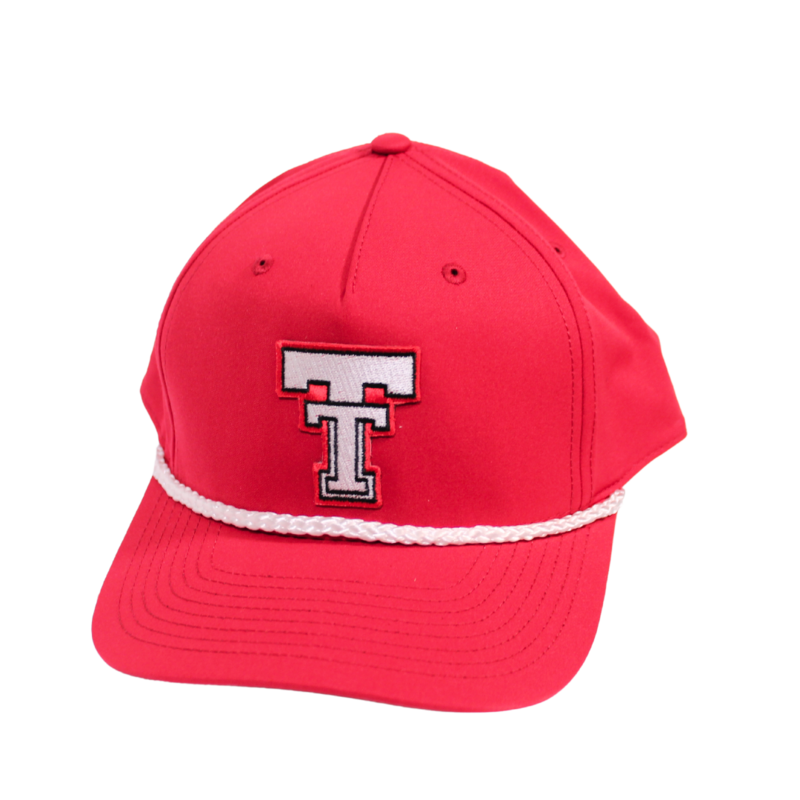 Snapback Classic Rope Patch Cap - Red