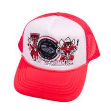Gameday Social Patch Logos  Foam Trucker Cap - Red