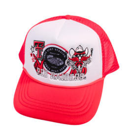 Gameday Social Patch Logos  Foam Trucker Cap - Red