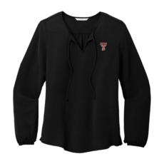 Ladies Textured Crepe Blouse