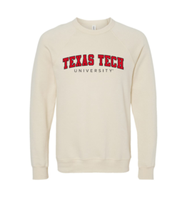 Bella Canvas Arch Texas Tech Crew Sweatshirt
