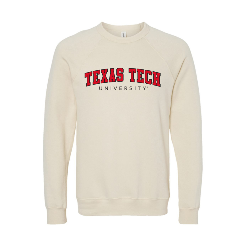 Bella Canvas Arch Texas Tech Crew Sweatshirt