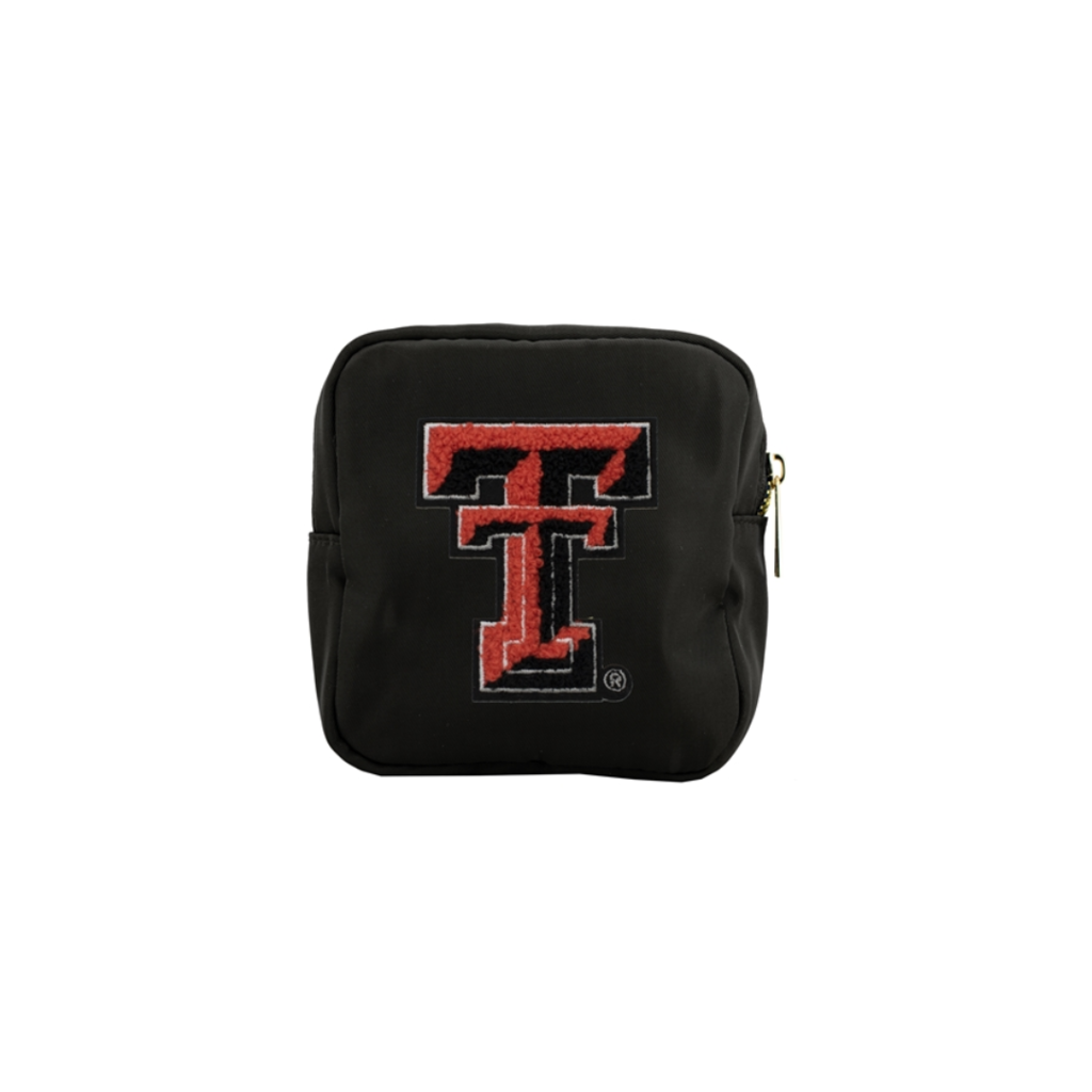 Varsity Patch Accessory Pouch - Black