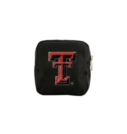 Varsity Patch Accessory Pouch - Black